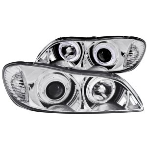 Infiniti I30 Projector Headlights - ANZO - w/ Halo, Clear Lens - Chrome - `00-`04