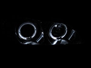 Infiniti I30 Projector Headlights - ANZO - w/ Halo, Clear Lens - Chrome - `00-`04
