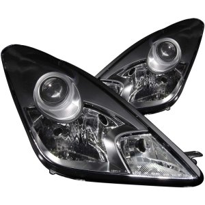 Toyota Celica Headlights - Front - ANZO - Crystal, Clear Lens, Black Housing, Non-HID - Black - `00-`05