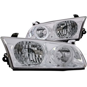 Toyota Camry Headlights - ANZO - Crystal w/Halo - Chrome - `00-`01