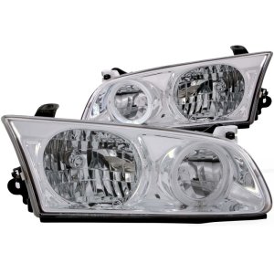 Toyota Camry Headlights - ANZO - Crystal w/Halo - Chrome - `00-`01