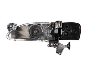 Toyota Corolla Headlights - ANZO - Crystal - Black - `98-`00 Toyota Corolla Headlights - ANZO - Crystal - Black - `98-`00