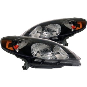 Toyota Matrix Headlights - ANZO - Crystal, Clear Lens - Black - `03-`08 Toyota Matrix Headlights - ANZO - Crystal, Clear Lens - Black - `03-`08
