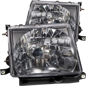 Toyota Tacoma Headlights - ANZO - Crystal, Clear Lens, Black Housing - Black - `97-`00 Toyota Tacoma Headlights - ANZO - Crystal, Clear Lens, Black Housing - Black - `97-`00