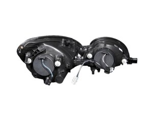 Lexus GS300 Projector Headlights - ANZO - w/ Halo, Clear Lens, Chrome Housing, CCFL - Chrome - `98-`05