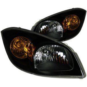 Chevrolet Cobalt Headlights - ANZO - Crystal, Clear Lens, Black Housing - Black - `05-`10 Chevrolet Cobalt Headlights - ANZO - Crystal, Clear Lens, Black Housing - Black - `05-`10