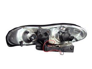 Chevrolet Camaro Projector Headlights - ANZO - w/ Halo - Chrome - `98-`02