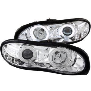 Chevrolet Camaro Projector Headlights - ANZO - w/ Halo - Chrome - `98-`02