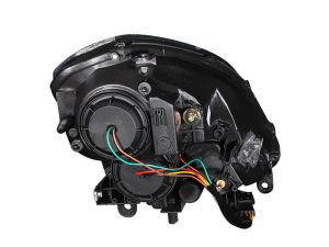 Infiniti G35 Headlights - ANZO - Crystal with Clear Lens - Black - `03-`04