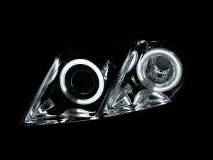 Toyota Camry Projector Headlights - ANZO - w/Halo, Clear Lens - Black - `07-`09 Toyota Camry Projector Headlights - ANZO - w/Halo, Clear Lens - Black - `07-`09