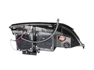 Ford Focus Projector Headlights - ANZO - w/ Halo, Clear Lens - Black - `05-`07