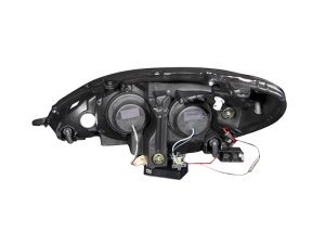 Lexus ES300 Projector Headlights - ANZO - w/ Halo, Clear Lens, Black Housing - Black - `02-`03