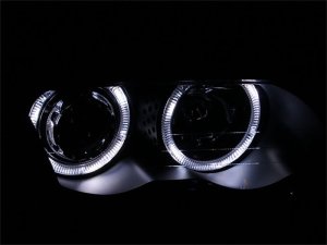 BMW 3 Series Projector Headlights - ANZO - Halo, Clear Lens, CCFL - Black - `99-`01 BMW 3 Series Projector Headlights - ANZO - Halo, Clear Lens, CCFL - Black - `99-`01