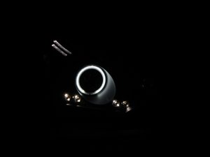 Ford Focus Projector Headlights - ANZO - w/Halo, Clear Lens, Black Housing - Black - `08-`11