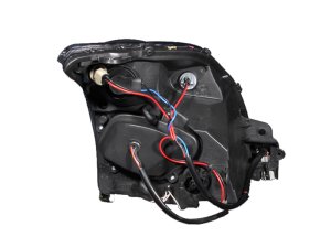 Nissan Sentra Projector Headlights - ANZO - w/Halo, Clear Lens, Black Housing - Black - `07-`12