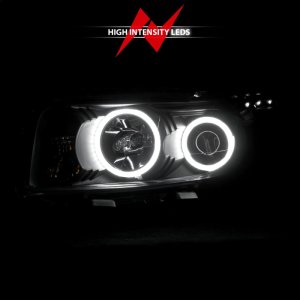 Scion Xb Projector Headlights - ANZO - with Halo, Clear Lens - Black - `08-`10