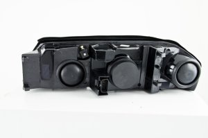 Chevrolet Impala Projector Headlights - ANZO - w/ Halo, Clear Lens, Black Housing - Black - `00-`05