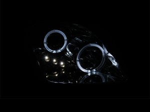 Honda Prelude Projector Headlights - ANZO - Halo, Clear Lens, w/ LED - Chrome - `97-`01 Honda Prelude Projector Headlights - ANZO - Halo, Clear Lens, w/ LED - Chrome - `97-`01