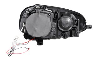 Volkswagen Rabbit Projector Headlights - Front - ANZO - w/ Halo, CCFL, Clear Lens, Black Housing - Black - `06-`09 Volkswagen Rabbit Projector Headlights - Front - ANZO - w/ Halo, CCFL, Clear Lens, Black Housing - Black - `06-`09