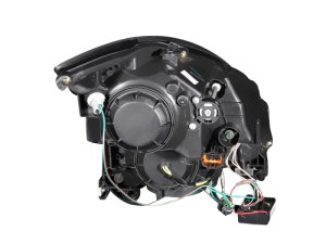 Infiniti G35 Projector Headlights - ANZO - w/ Halo, Clear Lens, Black Housing, CCFL, HID Compatible - Black - `03-`07