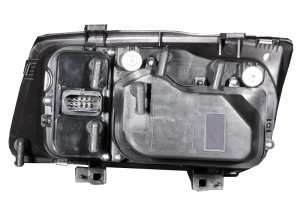 Volkswagen Jetta Projector Headlights - ANZO - Halo Clear Lens with Fog Lights CCFL - Black - `99-`05