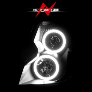 Cadillac CT5 Projector Headlights - ANZO - Halo Black (CCFL) - Black - `03-`07