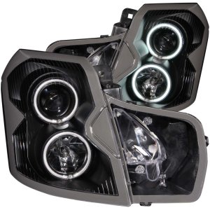 Cadillac CT5 Projector Headlights - ANZO - Halo Black (CCFL) - Black - `03-`07
