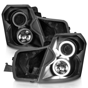 Cadillac CT5 Projector Headlights - ANZO - Halo Black (CCFL) - Black - `03-`07