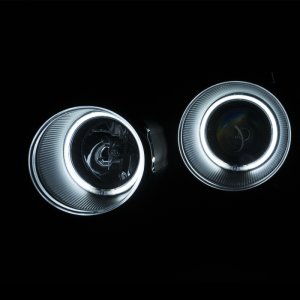 Chevrolet Sonic Projector Headlights - Front - ANZO - Clear Lens, Halo, CCFL - Black - `12-`15