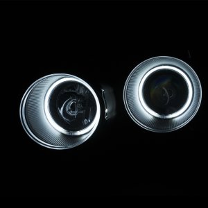 Chevrolet Sonic Projector Headlights - Front - ANZO - Clear Lens, Halo, CCFL - Black - `12-`15