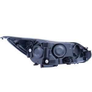 Ford Focus Projector Headlights - ANZO - Plank Style Design - Black - `12-`14