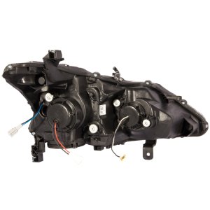 Nissan Altima Projector Headlights - ANZO - Plank Style - Black - `13-`14