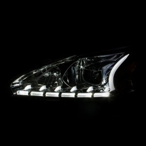 Nissan Altima Projector Headlights - ANZO - Plank Style - Chrome - `13-`14