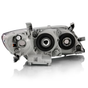 Toyota Camry Projector Headlights - ANZO - OE Replacement - Chrome w/Amber - `07-`09