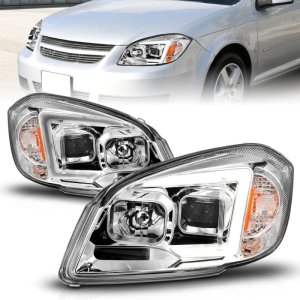 Pontiac G5 Headlights - ANZO - LED Projector - Black - `07-`10