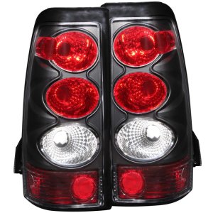 Chevrolet Silverado 1500 Taillights - ANZO - Clear Lens, Black Housing, Pair - Black - `03-`06