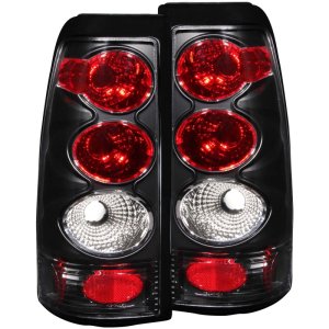 Chevrolet Silverado 1500 Tail Light Assembly - Rear - ANZO - Clear Lens - Black - `99-`02