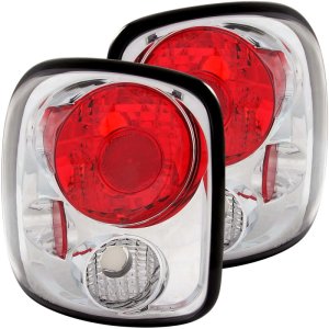 Chevrolet Silverado Taillights - ANZO - Chrome - `99-`04