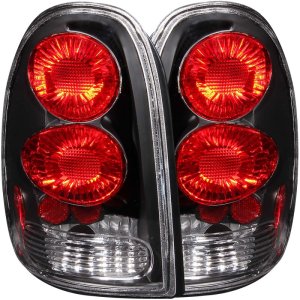 Chrysler Voyager Taillight Set - ANZO - Clear Lens + Black Housing - Black - `96-`00