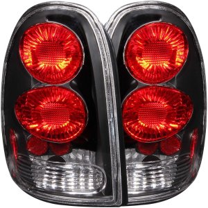 Chrysler Voyager Taillight Set - ANZO - Clear Lens + Black Housing - Black - `96-`00