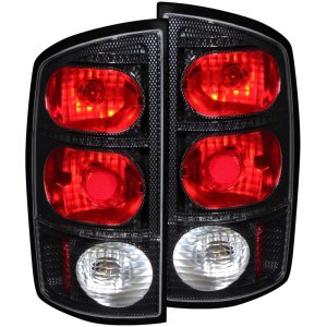 Dodge Ram Taillights - Rear - ANZO - Carbon Housing - `02-`05 Dodge Ram Taillights - Rear - ANZO - Carbon Housing - `02-`05