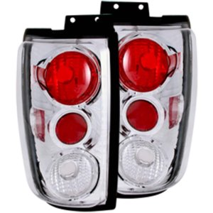 Ford Expedition Taillights - Rear - ANZO - Chrome - `97-`02