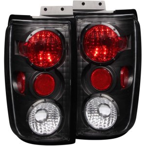 Ford Expedition Taillights - ANZO - Clear Lens, Black Housing - Black - `97-`02