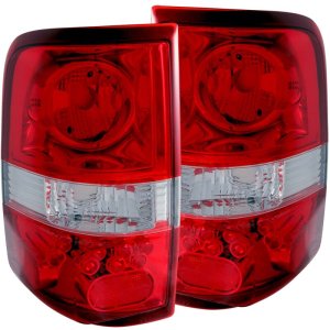 Ford F-150 Taillights - ANZO - LED Style - Red/Clear - `04-`08 Ford F-150 Taillights - ANZO - LED Style - Red/Clear - `04-`08