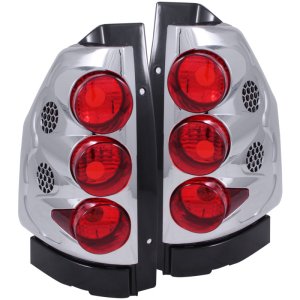 GMC Envoy Taillights - ANZO - Chrome - `02-`08