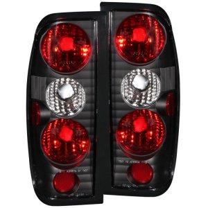Nissan Frontier Taillights - ANZO - Clear Lens - Black - `98-`04