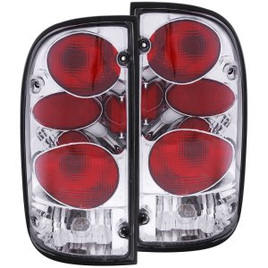 Toyota Tacoma Taillights - ANZO - Chrome - `95-`00