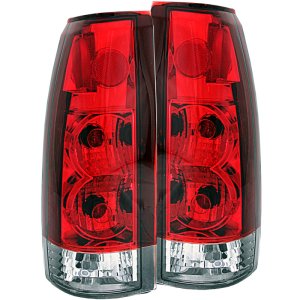 Cadillac Escalade Taillights - ANZO - G5 - Red/Clear - `99-`00