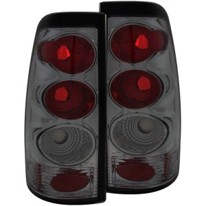 Chevrolet Silverado 1500 Taillights - ANZO - Tail Light Assembly - Smoke - `99-`02