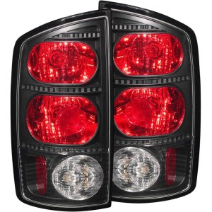 Dodge Ram Taillights - Rear - ANZO - Dark Smoke - `02-`05